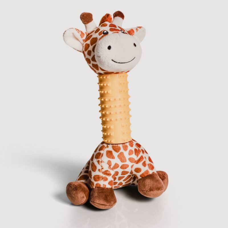ne & no® dog toys giraffe/ plush animal + cockwork + squeaker