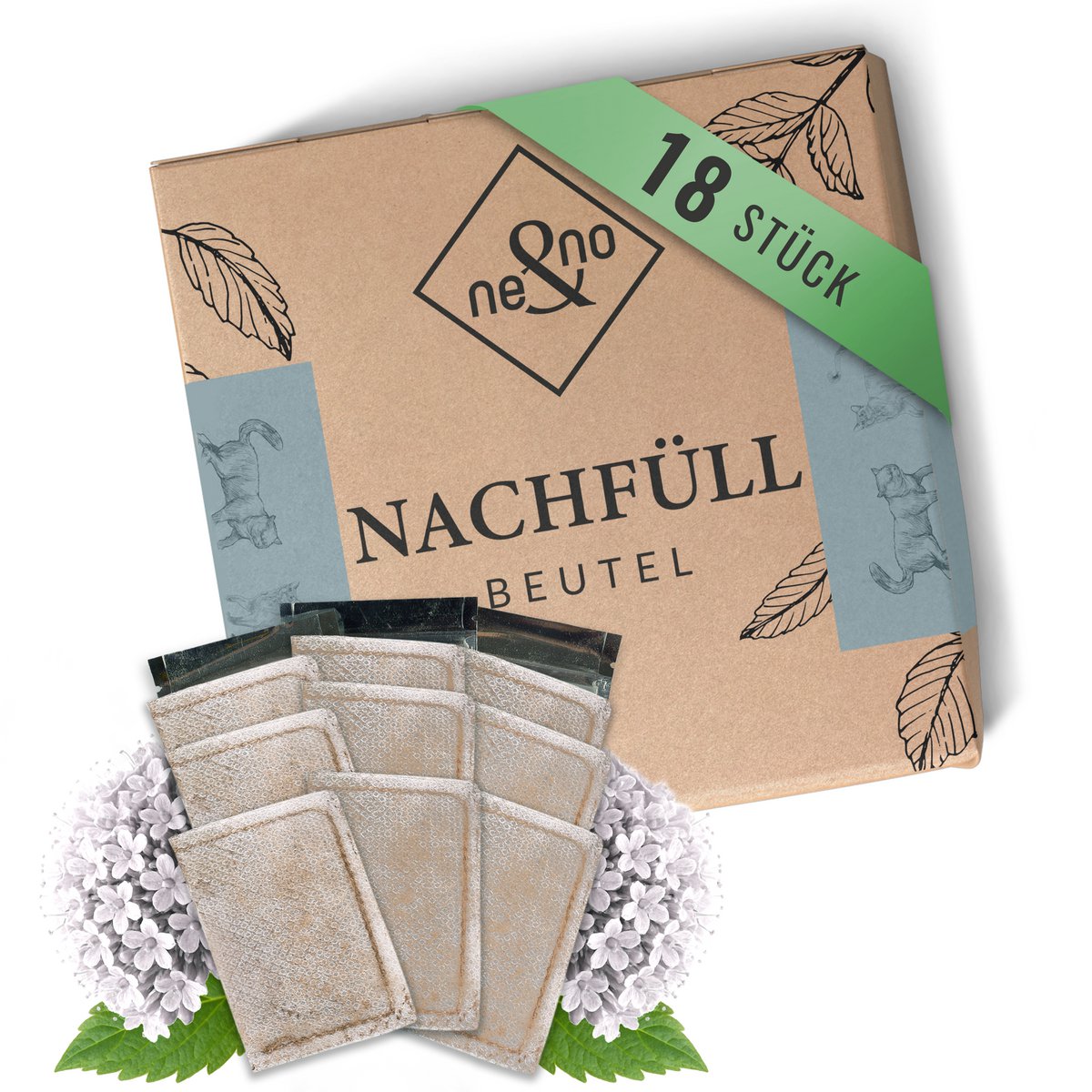 Ne & No® refill packs: Baldian bags or catnint bags - Image 6